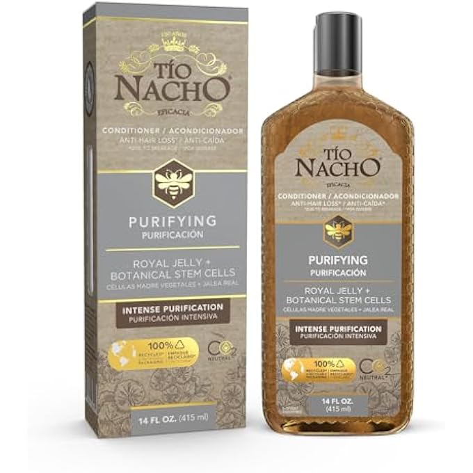 Tio Nacho PURIFYING CONDITIONER WITH ROYAL JELLY AND INFUSED WITH BOTANICAL STEM CELLS FOR INTENSE HAIR AND SCALP PURIFICATION + DETOXIFYING BALANCE, 14 FLUID OUNCES - Image 1