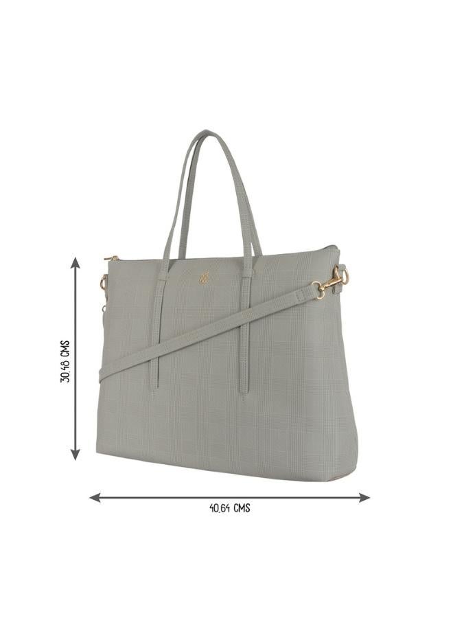 Baggit Women Grey Laptop Handbag Large Size | Ladies Office Work Sling Bag - Image 3