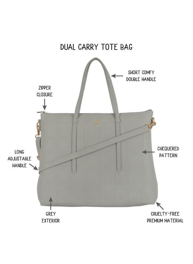 Baggit Women Grey Laptop Handbag Large Size | Ladies Office Work Sling Bag - Image 2