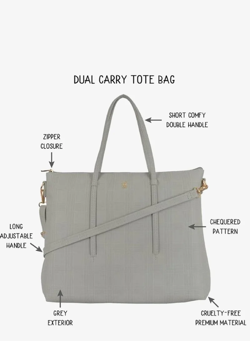 Baggit Grey Women Grey Laptop Handbag Large Size | Ladies Office Work Sling Bag for Women | Best Price UAE