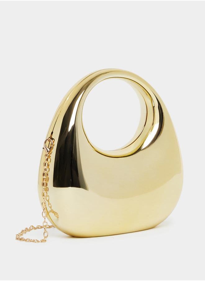 Styli Metallic Handbag with Chain Strap  - Image 1