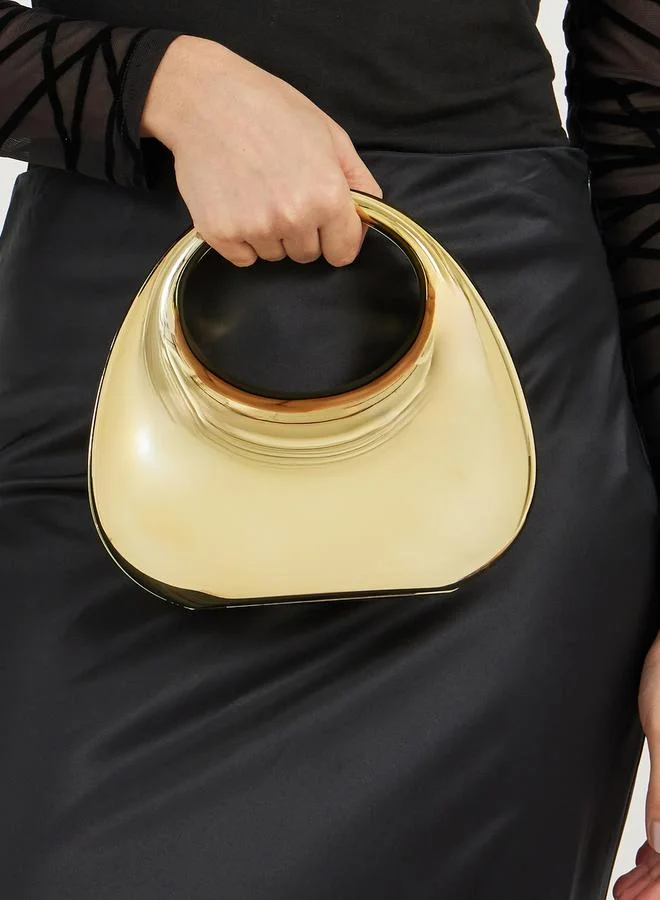 Styli Metallic Handbag with Chain Strap