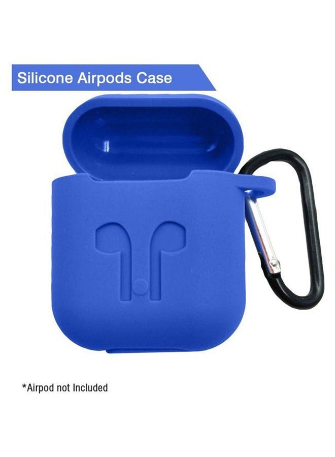 Protective Silicone Case Cover For Apple AirPods With Carabiner - Image 3