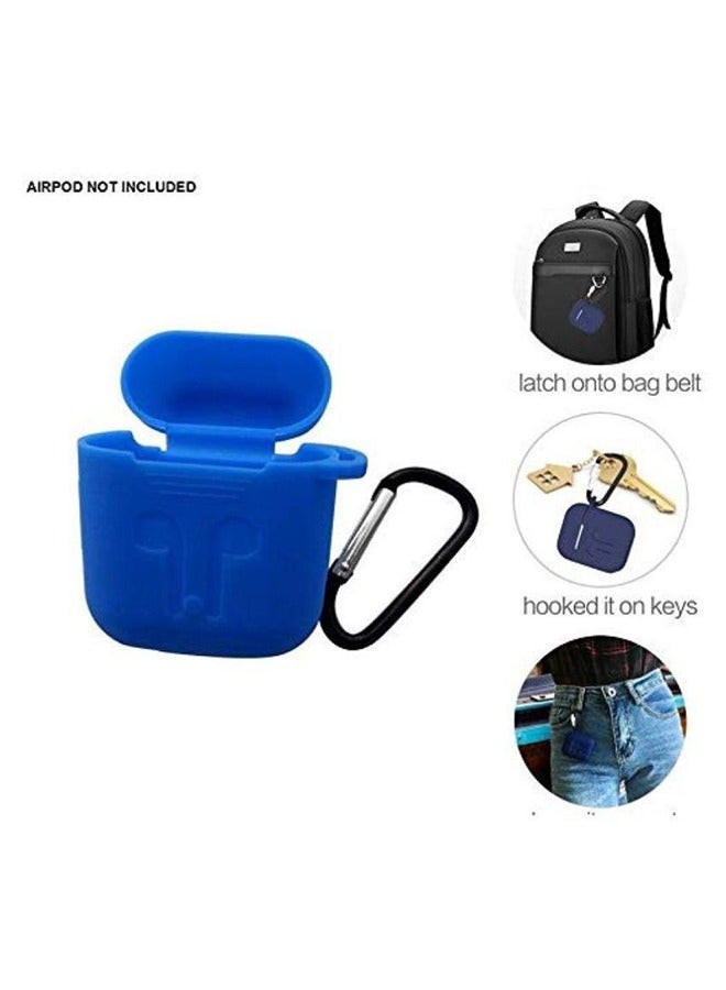 Protective Silicone Case Cover For Apple AirPods With Carabiner - Image 4
