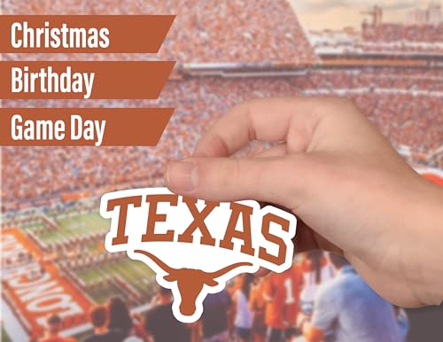 PartyKandy University of Texas Stickers for Gift, Car, Water Bottle, Laptop, and Phone for UT Football Fans and University Graduates (Texas Longhorns) - Image 5