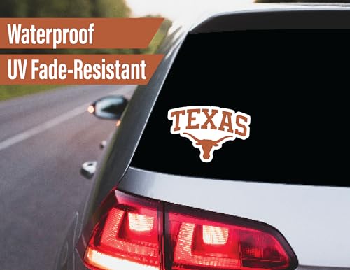 PartyKandy University of Texas Stickers for Gift, Car, Water Bottle, Laptop, and Phone for UT Football Fans and University Graduates (Texas Longhorns) - Image 4