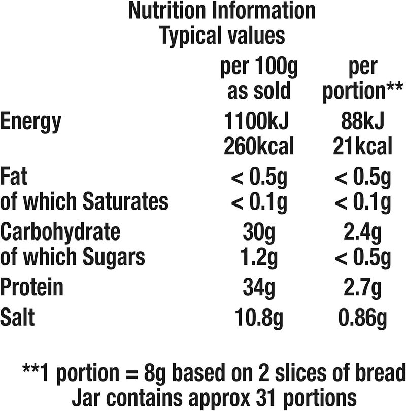 Marmite Yeast Extract Spread 250g - Iconic British Breakfast Spread Rich in B Vitamins - Image 2