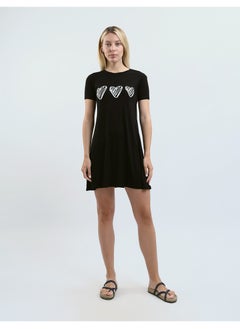 Sleepshirt Cotton Short Sleeves Printed