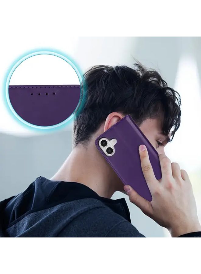 Yellow Wallet Case For iPhone 15 Plus With RFID Blocking Card Holder Magnetic Flip Cover - Image 5