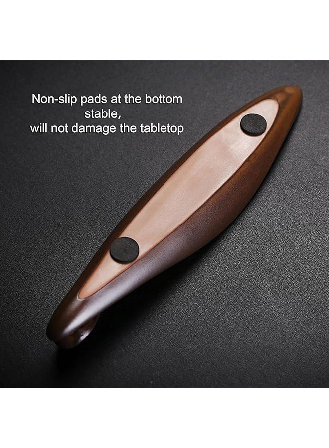 Bolivia's Incense Stick Holder 22.7Cm Length Brown Incense Stick Holder With 3 Holes Durable Ceramic Incense Holders Anti Skid Pad At The Bottom Suit For Counters Yoga Home Office - Image 4