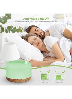 NIBEMINENT Essential Oil Diffuser Blue/Wood 500ml  - Image 4
