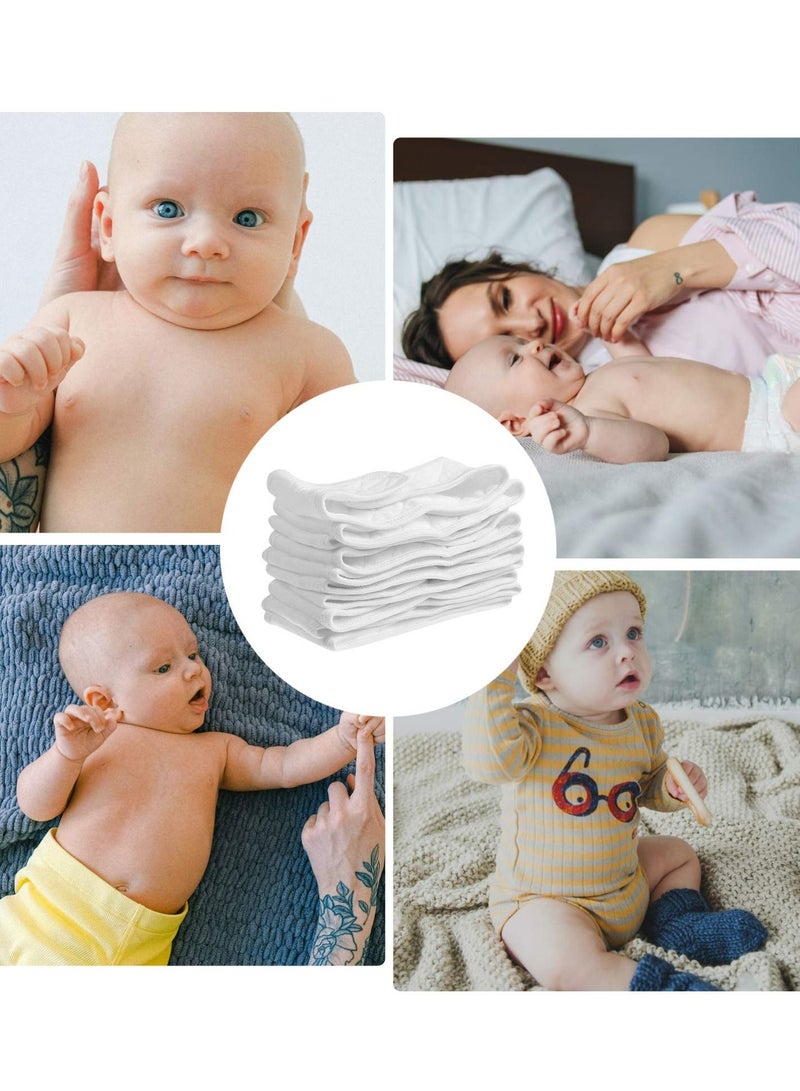 SYOSI Baby Umbilical Cord Belly Band Cotton Umbilical Cord Suitable for Newborn Babies 10Pcs (White) - Image 5