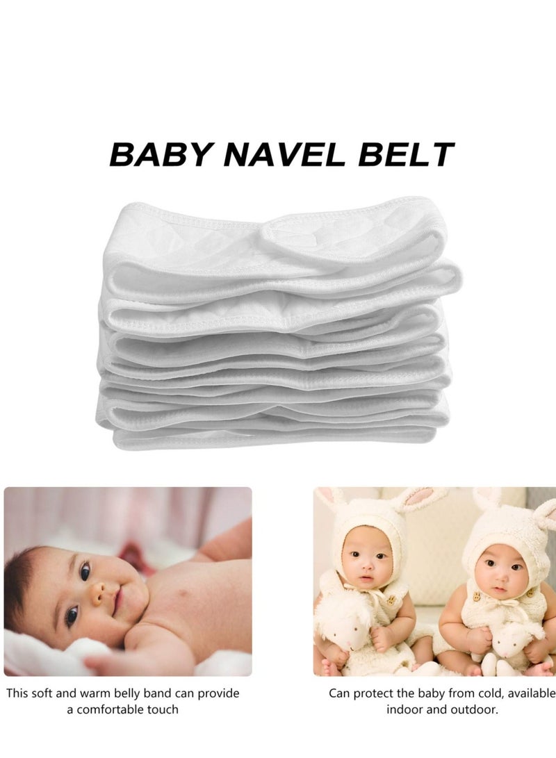 SYOSI Baby Umbilical Cord Belly Band Cotton Umbilical Cord Suitable for Newborn Babies 10Pcs (White) - Image 4