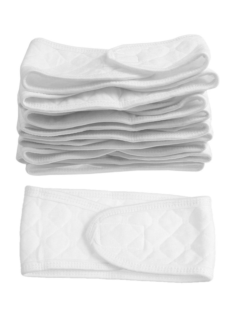 SYOSI Baby Umbilical Cord Belly Band Cotton Umbilical Cord Suitable for Newborn Babies 10Pcs (White) - Image 1