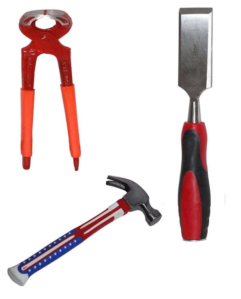 Digital Craft Digital Craft Wood Carving Flat Chisel Carving for Woodcut Working Carpenter Woodworking Tools Wood Chisel 38mm8 Pincer PlierClaw Hammer 