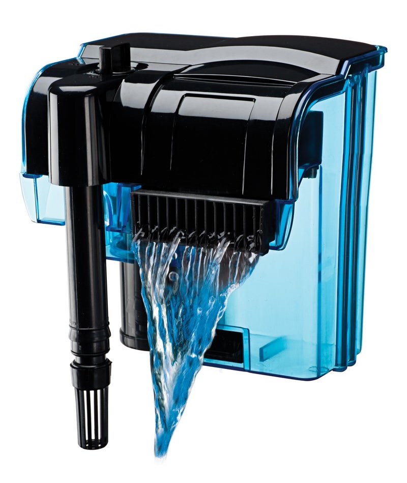 Penn Plax Penn-Plax Cascade 100 Power Filter – Hang-On Filter with Quad Filtration – Great for Freshwater and Saltwater Setups - Image 1