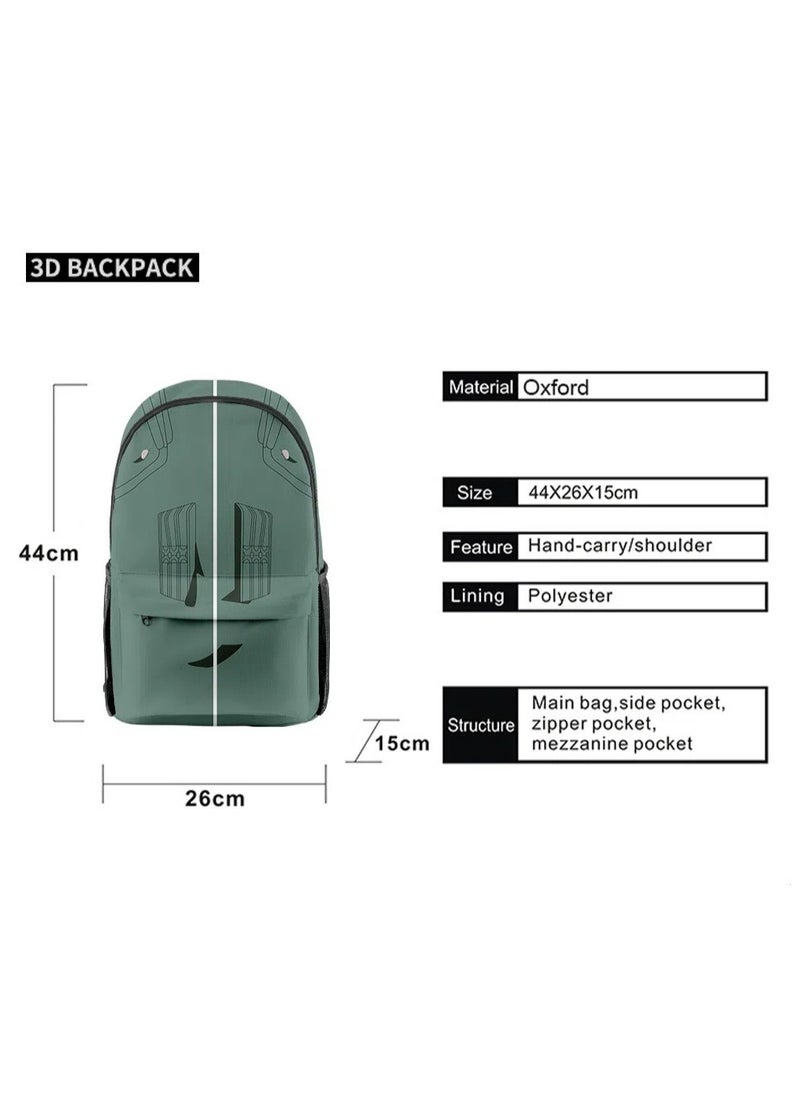 Naruto - 【 School Season 】Naruto Student Backpack Children's Anime Backpack Double-layer Pen Bag Two-piece Back-to-school Must-have 14-inch Laptop Bag Casual Bag Travel Bag - Image 1