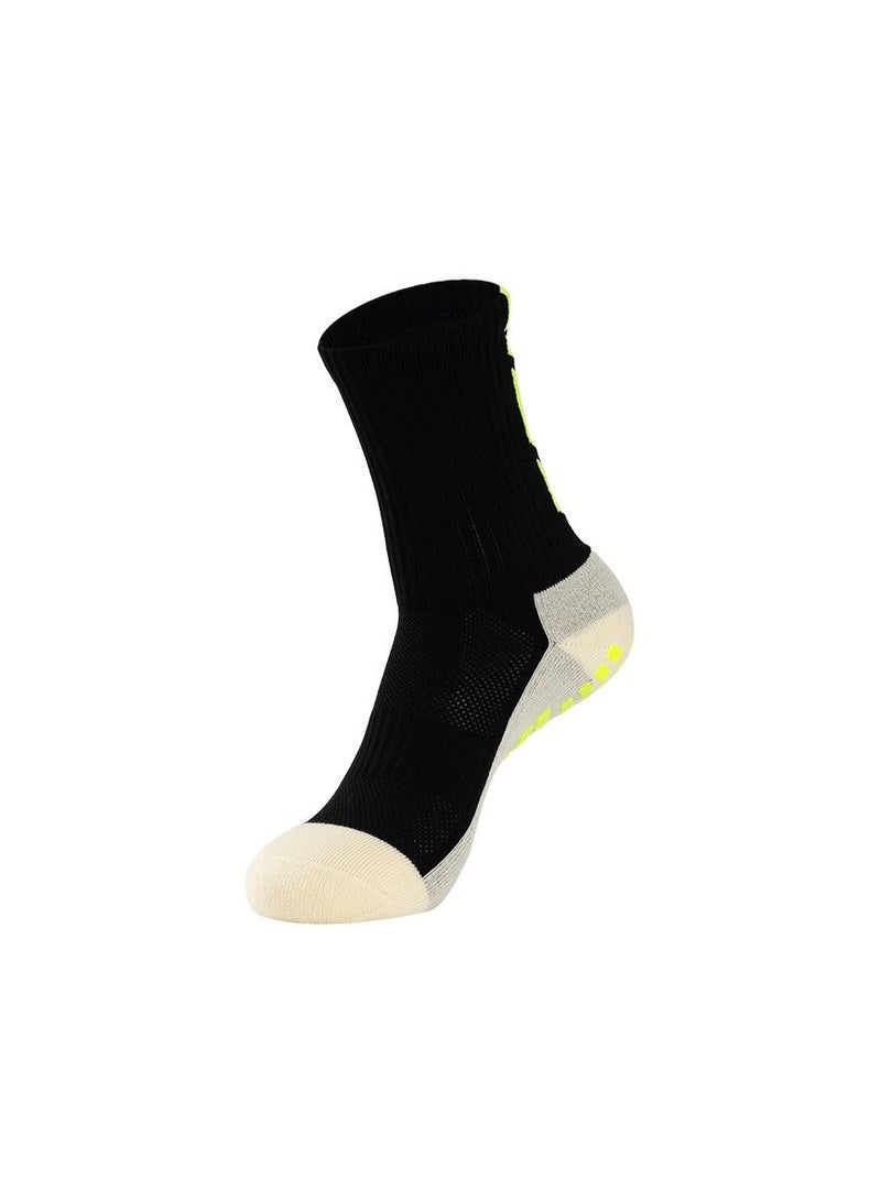 Loquat Anti Slip Mid Calf Sport Socks 