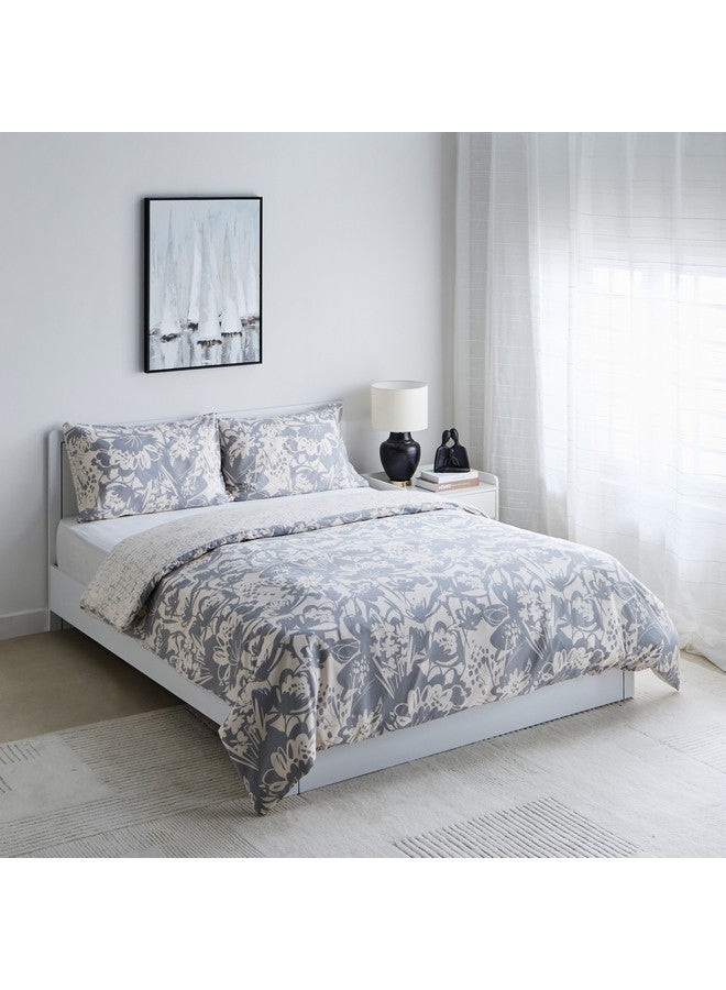 Home Box Aurora Heya 3-Piece Printed Cotton King Duvet Quilt Cover Set 220 x 220 cm  - Image 1