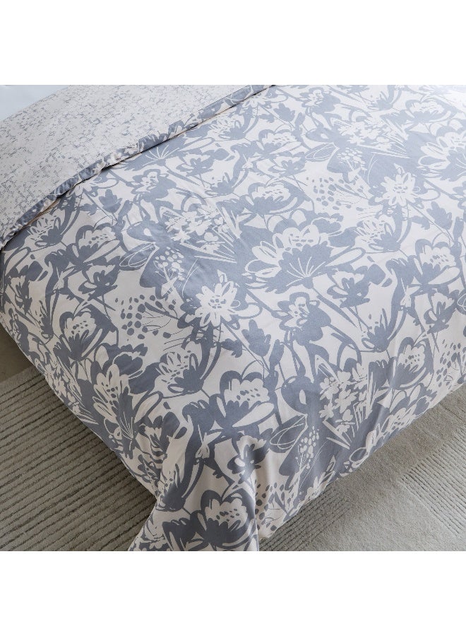 Home Box Aurora Heya 3-Piece Printed Cotton King Duvet Quilt Cover Set 220 x 220 cm - Image 5