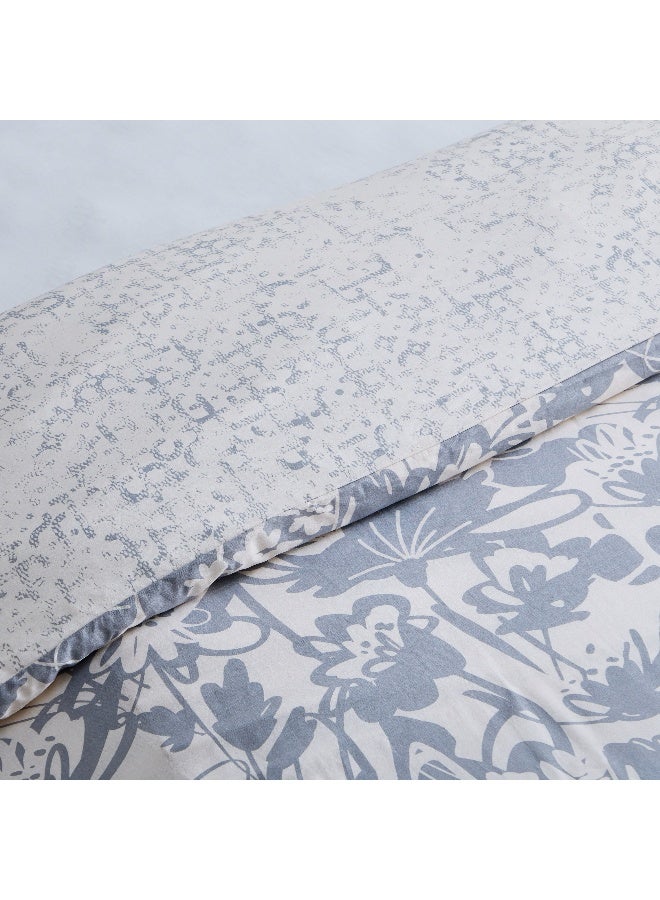 Home Box Aurora Heya 3-Piece Printed Cotton King Duvet Quilt Cover Set 220 x 220 cm - Image 4