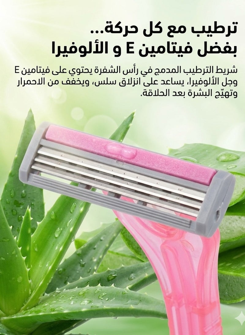 BOLAND LAURA Simply 3-blade razor, 5 pieces, 2 packs - Image 3