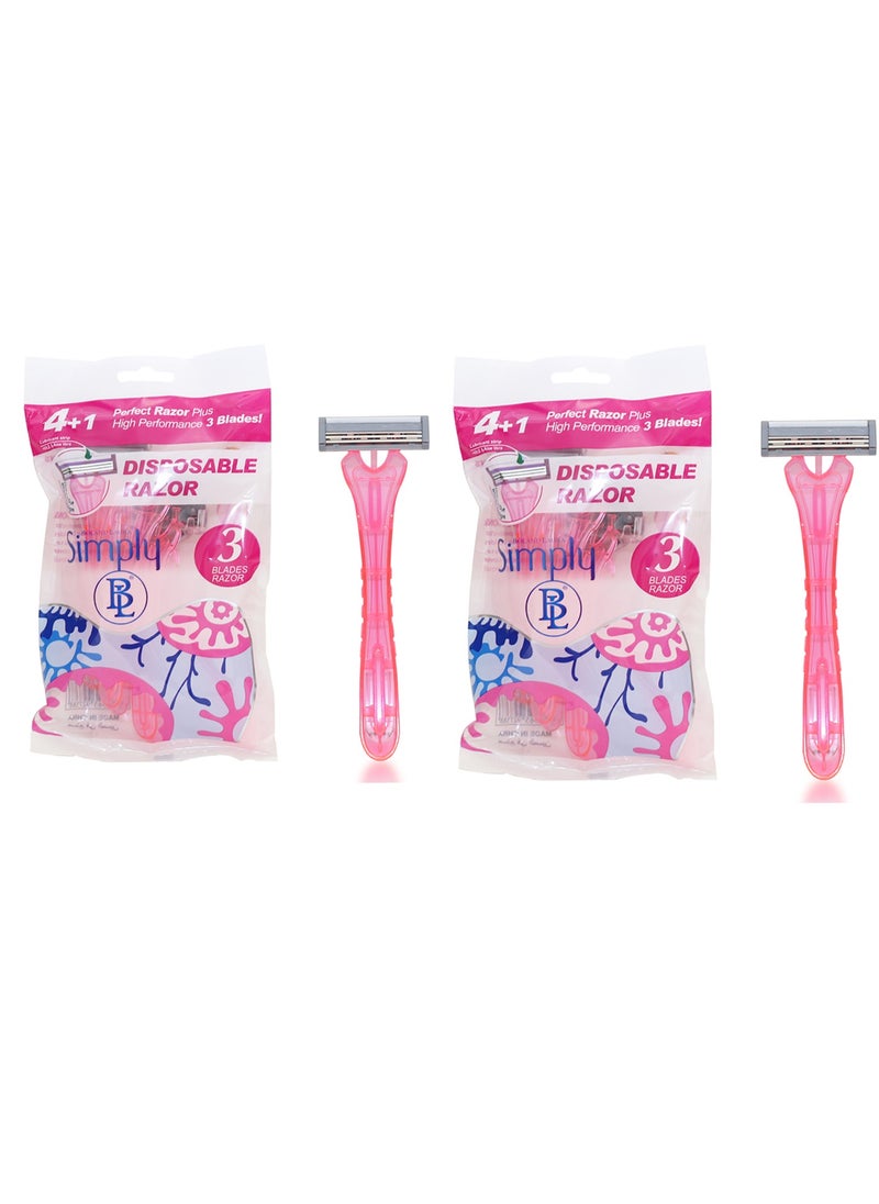 BOLAND LAURA - Simply 3-blade razor, 5 pieces, 2 packs - Image 1
