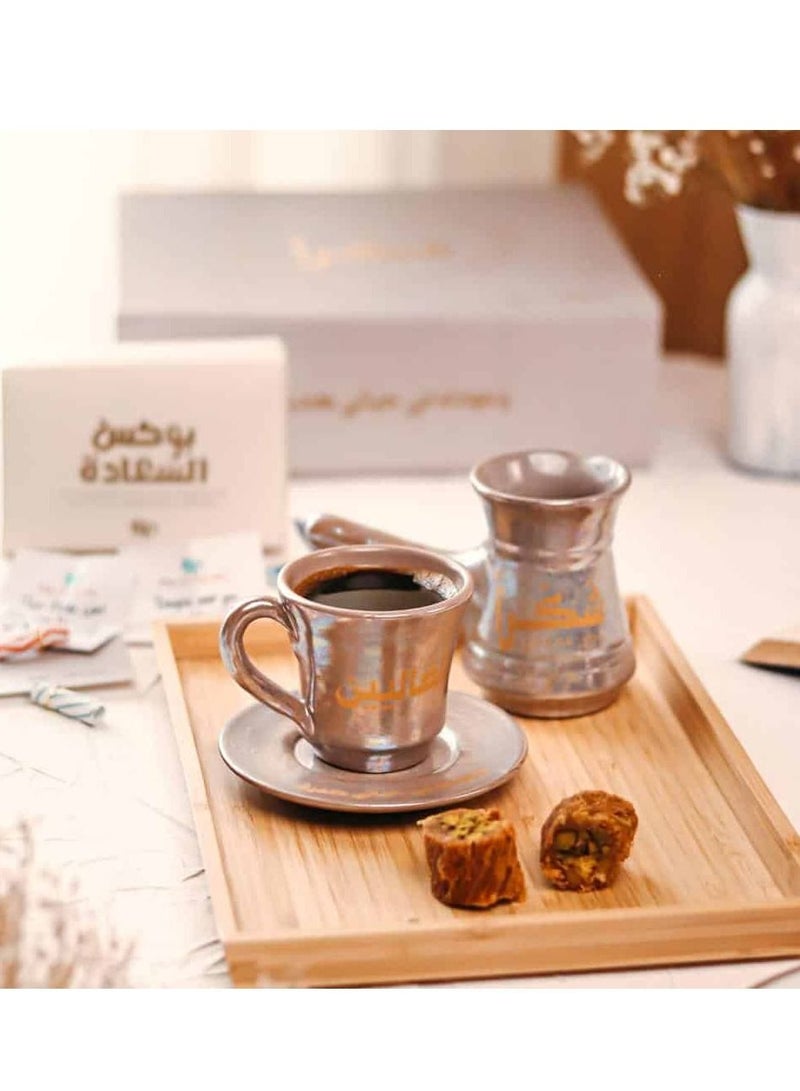 Tip of The Day Pottery coffee set of 4 - Pottery pot - Pottery cup - Pottery plate - Image 2