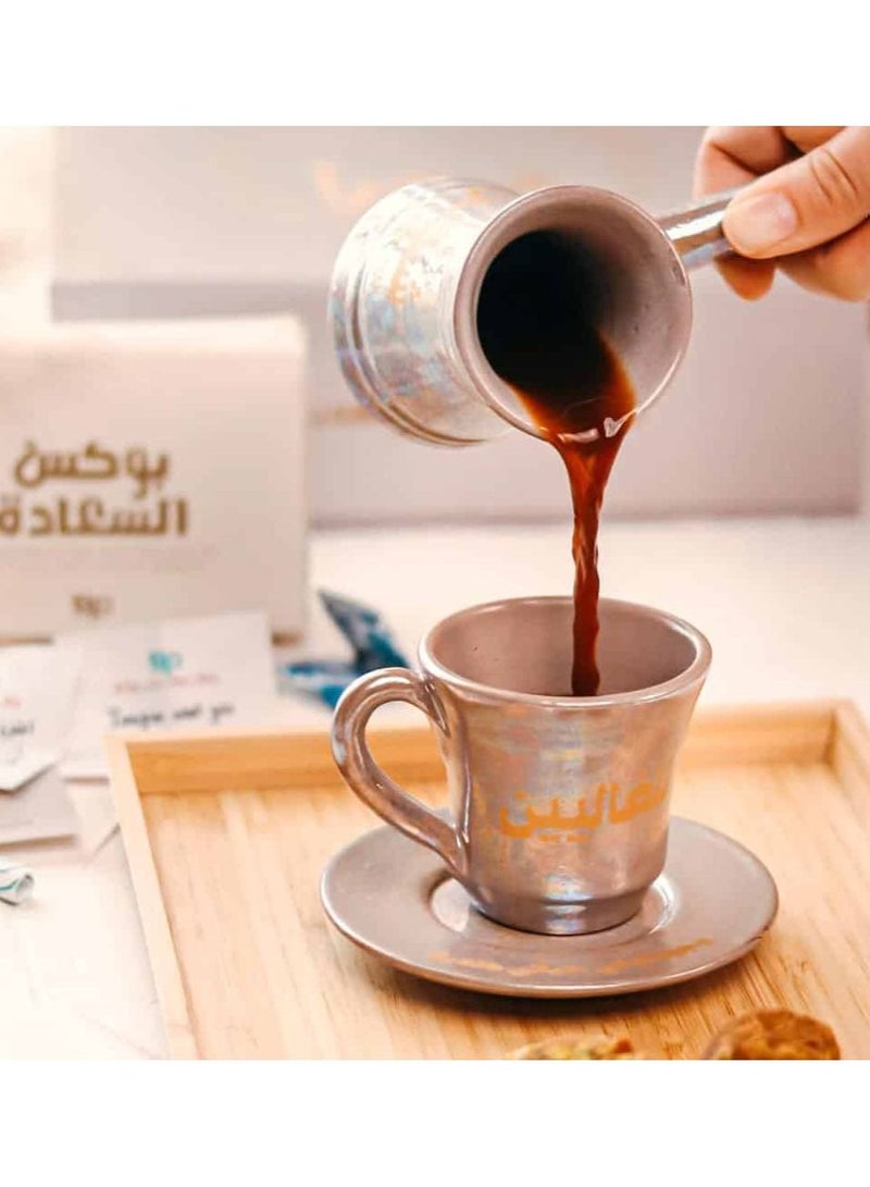 Tip of The Day Pottery coffee set of 4 - Pottery pot - Pottery cup - Pottery plate - Image 4