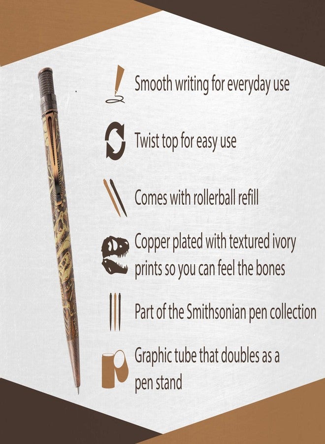 Retro 51 Tornado Smithsonian Rollerball Pen - Dino Fossil - Image 4