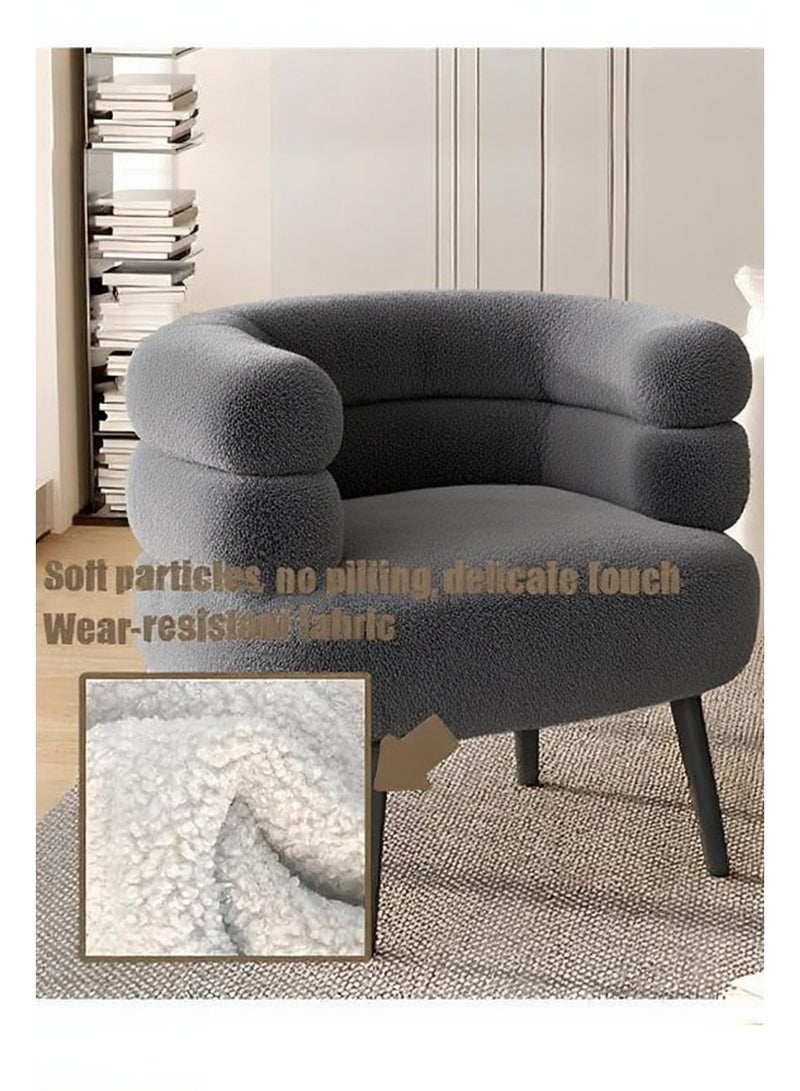 ليون هوم كرسي تزيين من القماش بلمسة جمالية أنيقة باللون الرمادي - Image 5