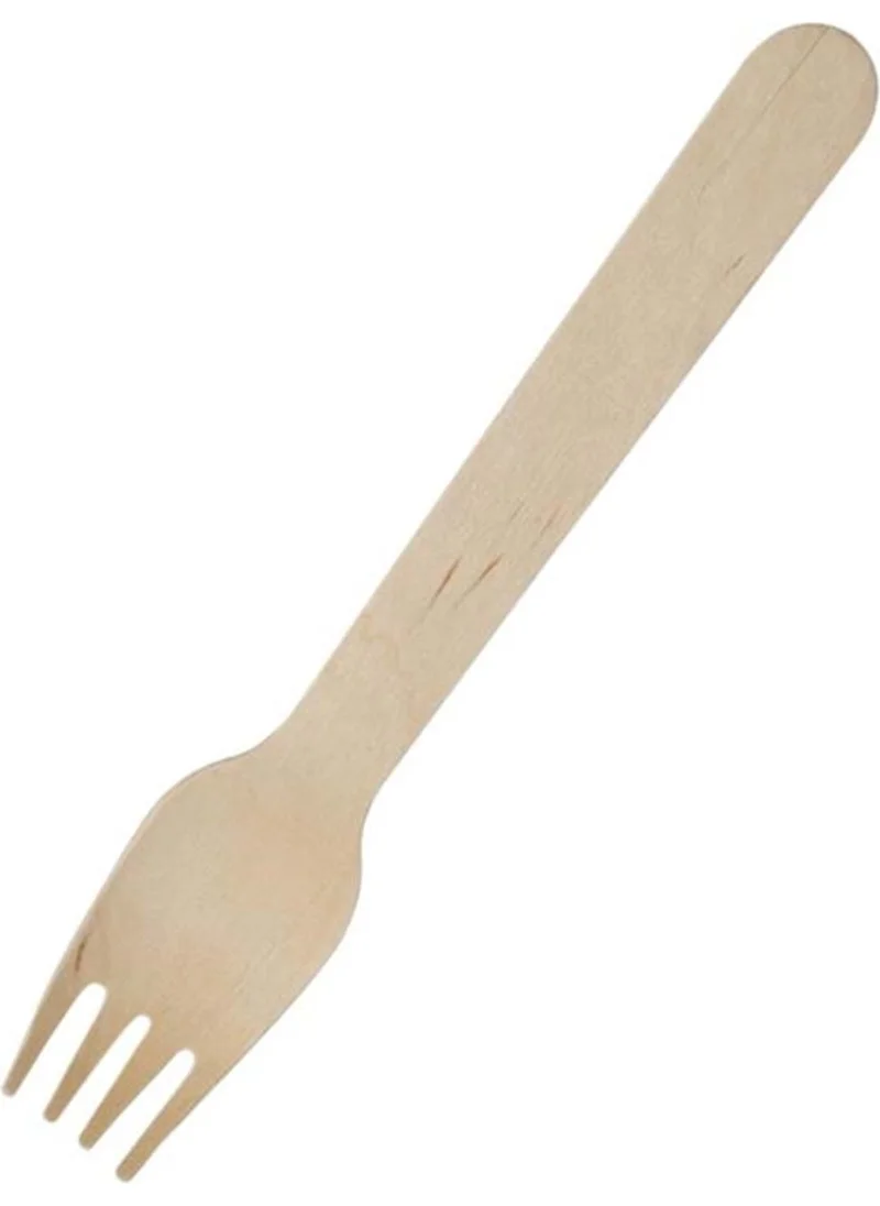 Ambalaj Pazarı Packaging Market Ecological Wooden Fork 16 cm - 100 PIECES