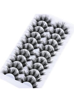 FARRED FARRED Natural Lashes Short False Eyelashes Wispy Mink Eye Lash Fluffy Wispies Eyelash Natural Look 10 Pairs Fake Lashes Pack Volume Lash Strips Pestañas  - Image 5