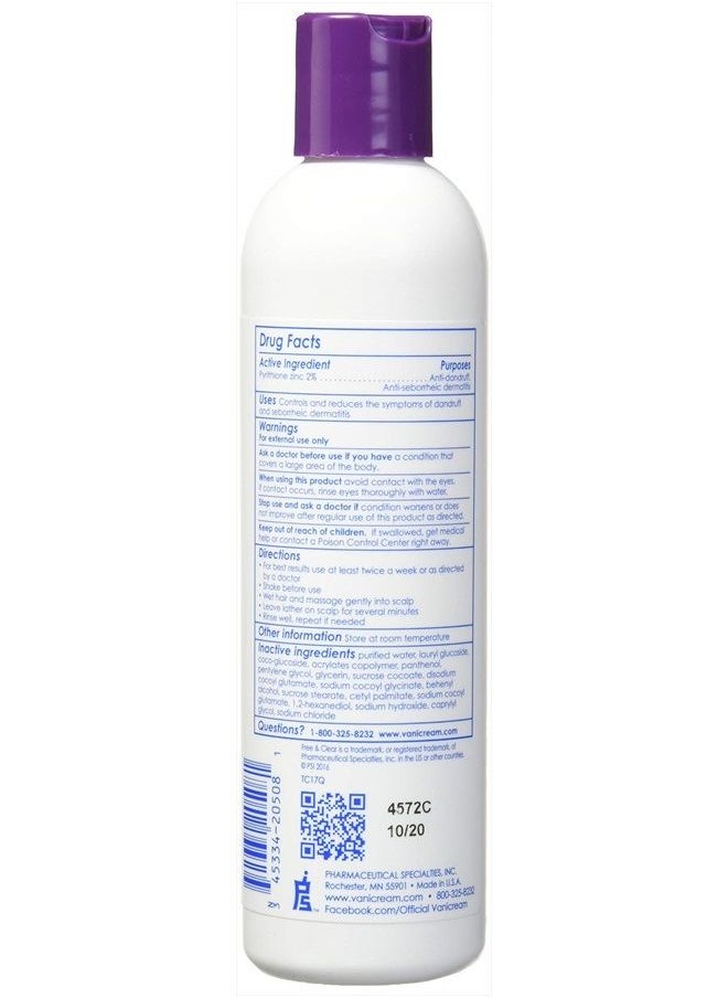 Vanicream Medicated Anti-Dandruff Shampoo, 8 fl oz Each (Pack of 2)  - Image 2