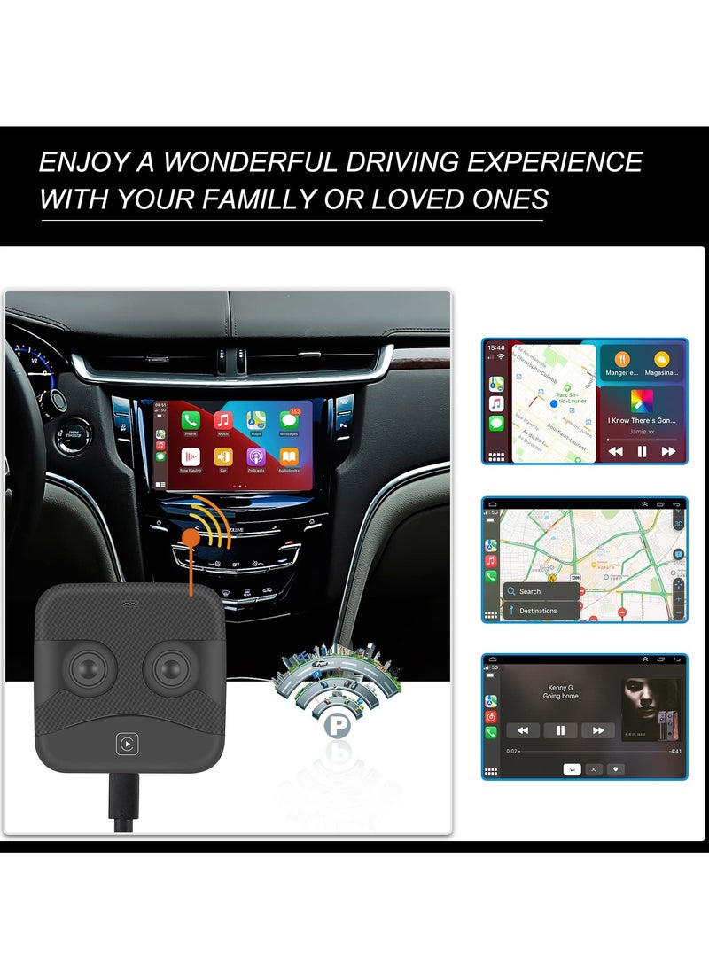 Wireless CarPlay, Adapter for All Factory Wired CarPlay Cars, CarPlay Wireless Dongle Plug u0026 Play Converts Wired CarPlay to Wireless for Factory Wired CarPlay Cars Ai Box Adapter USB Type C - Image 5