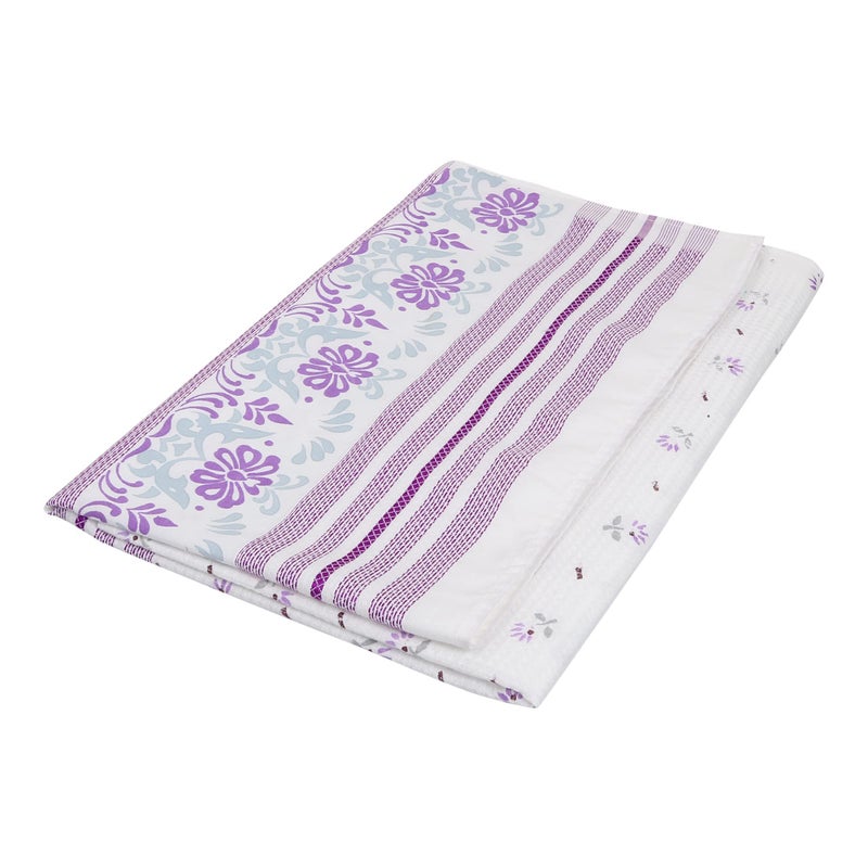 ZAHYA Floral Bath Towel 100% Fine Cotton Large Size (Set of 2) Assorted | Absorbent, Quick Dry, Feather Light, Super Soft | (Stitched Border) - Image 3