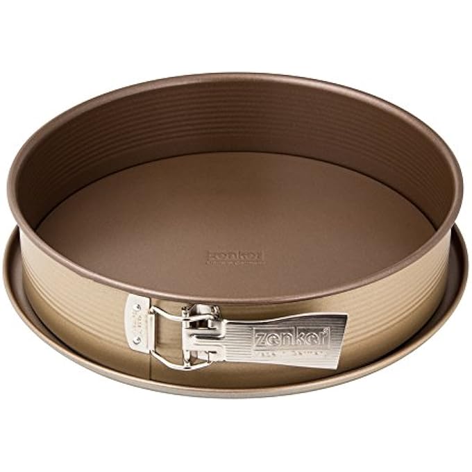 Zenker Mojave Gold Springform With Flat Base Stainless Steel GoldMahagony 28 Cm Diameter - Image 1