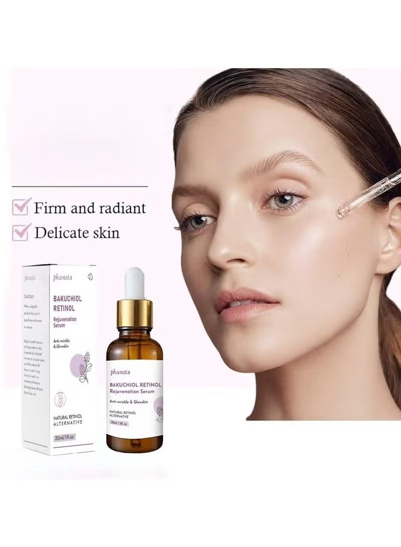 PHANSTA Bakuchiol Retinol Serum, Retinol Rejuvenation Serum for Anti-Wrinkles and Glowskin, Retinol Face Serum for Men & Women - Image 2