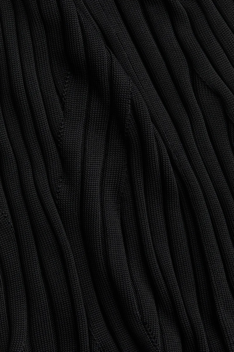 H&M Rib-knit polo-neck dress