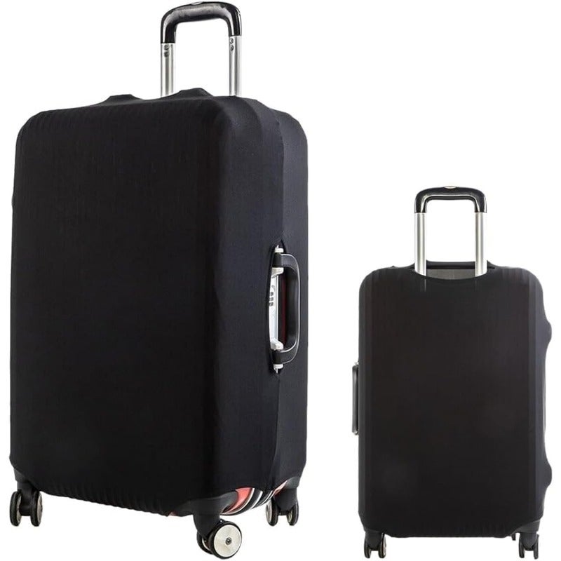 Bukela Elastic Luggage Cover Protector 2 Sizes S M Stretchable Washable Suitcase Protector Black Travel Accessory for 18-32 Inch Wheeled Bags - Durable Milk Silk Fabric M - Image 1