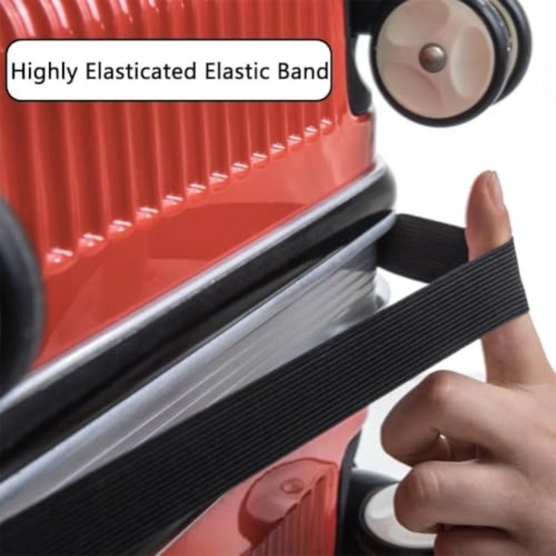 Bukela Elastic Luggage Cover Protector 2 Sizes S M Stretchable Washable Suitcase Protector Black Travel Accessory for 18-32 Inch Wheeled Bags - Durable Milk Silk Fabric M - Image 5