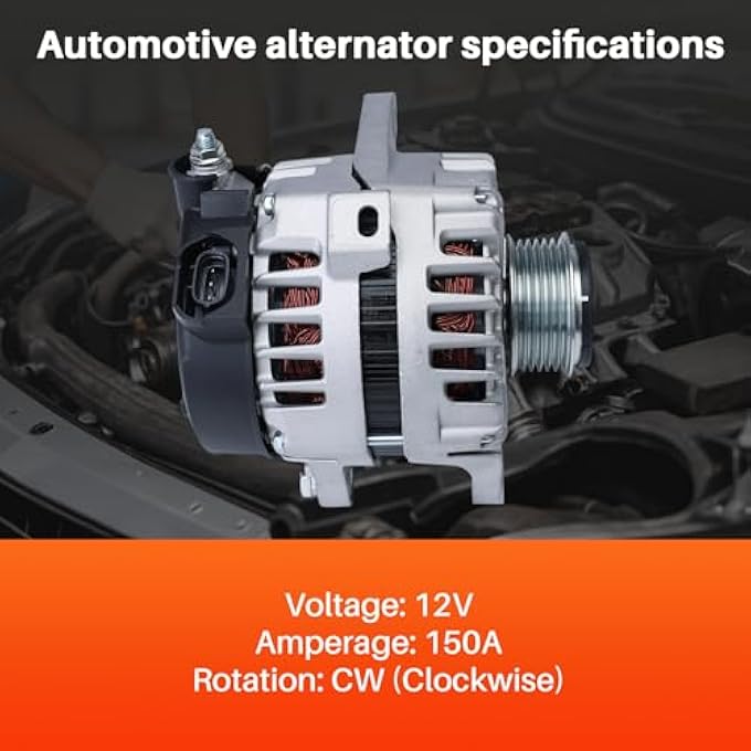 KALANBAY 373002E721 Alternator for 2017-2020 Hyundai Elantra,2017-2024 Kia Forte,L4 2.0L,12V 150Amp - Image 4