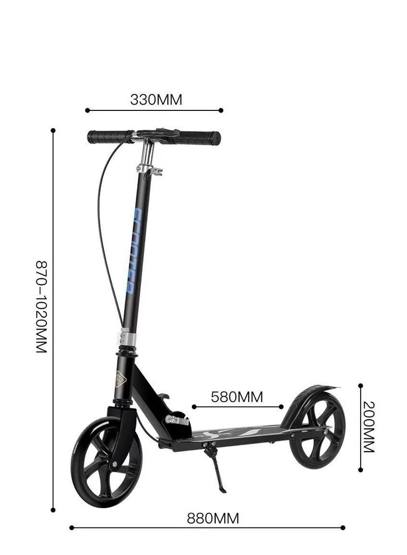 Beauenty Foldable Dual Brake System Scooter Commuter Scooter Skateboard - Image 3