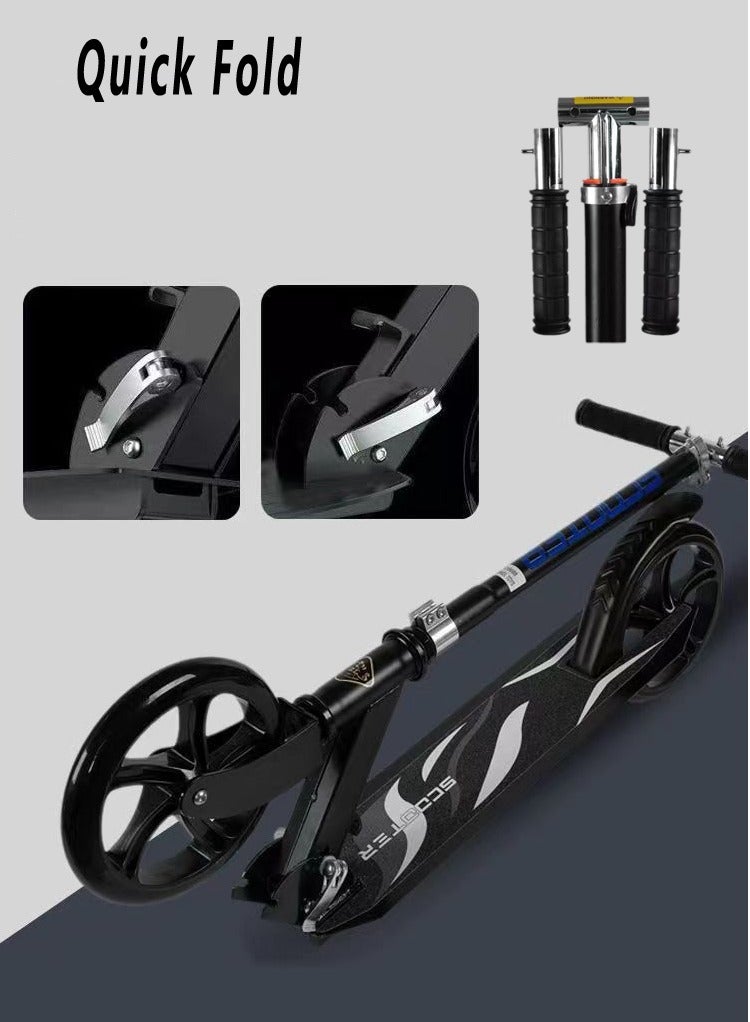 Beauenty Foldable Dual Brake System Scooter Commuter Scooter Skateboard - Image 1