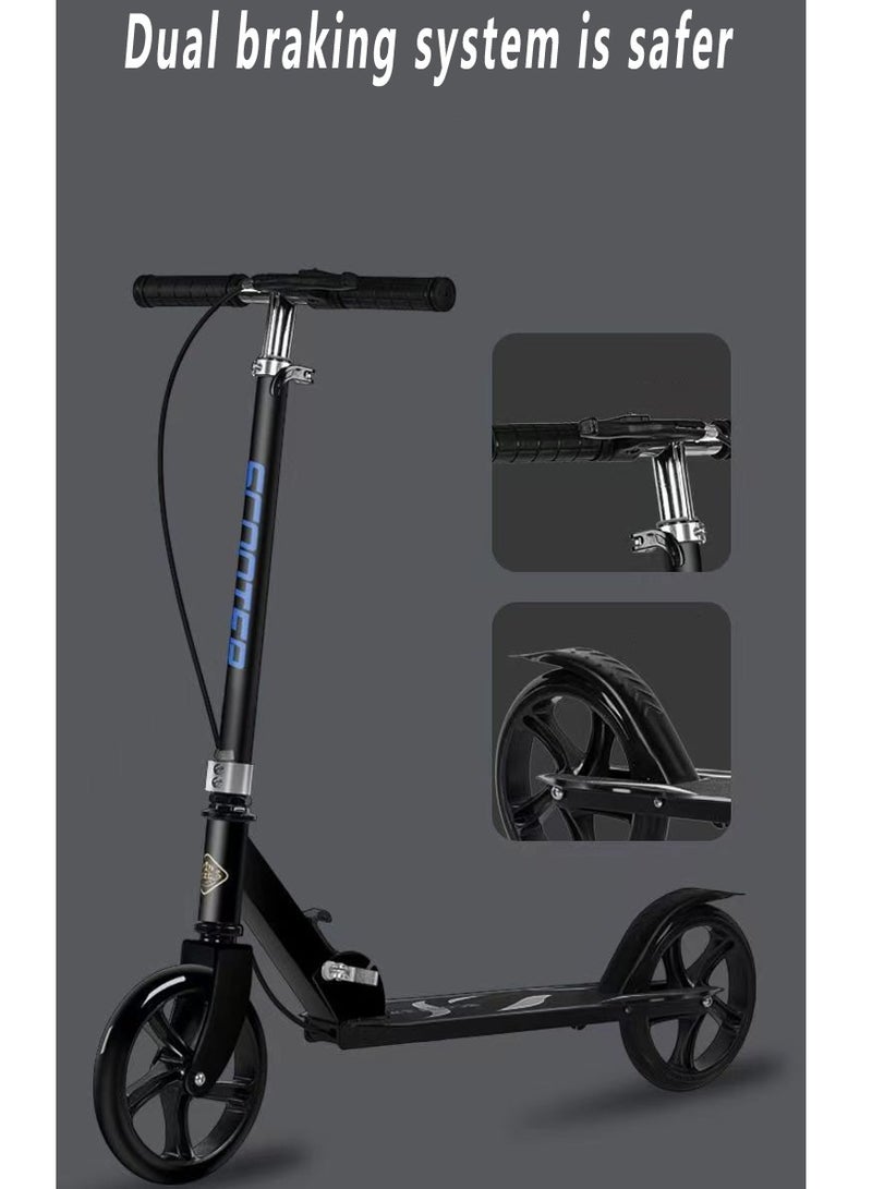 Beauenty Foldable Dual Brake System Scooter Commuter Scooter Skateboard - Image 2