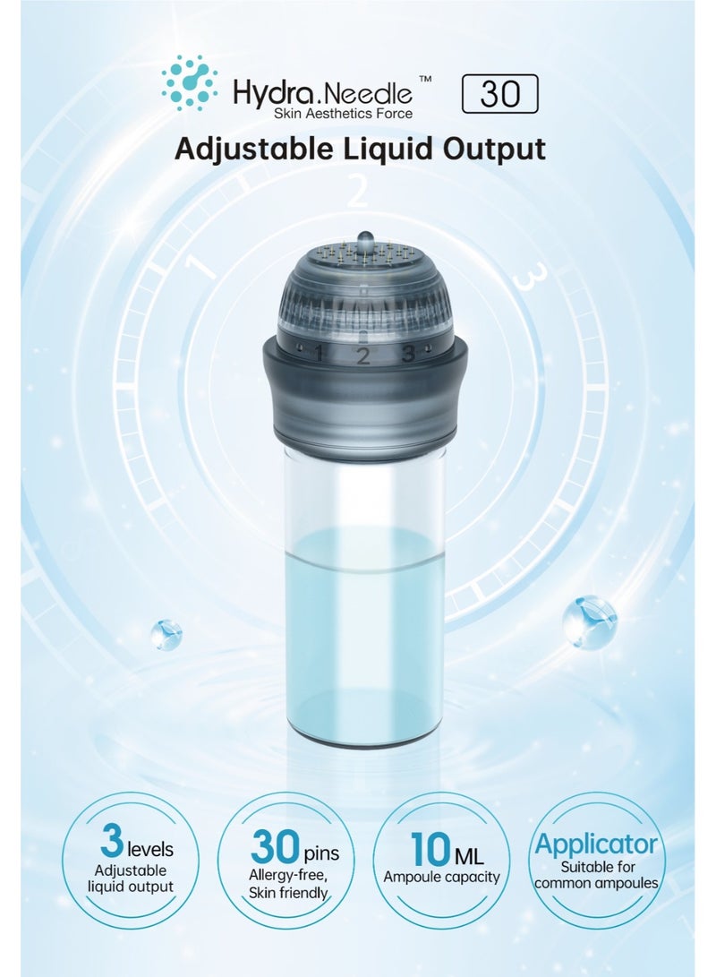 هیدرا نیدل ديرما ستامب هيدرا إبرة 30 ميكرونيدلنج 0.5 مم، ميكرونيدلنج هيدرا إبرة ديرما رولر مكافحة الشيخوخة الجمال جوهر زجاجة مستحضرات التجميل ميكرونيدلينغ أداة - Image 3