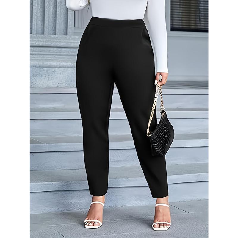 I5126 Dropshipping New Fashion Elegant Plus-Size Women'S Elastic Pants Warm - Image 2