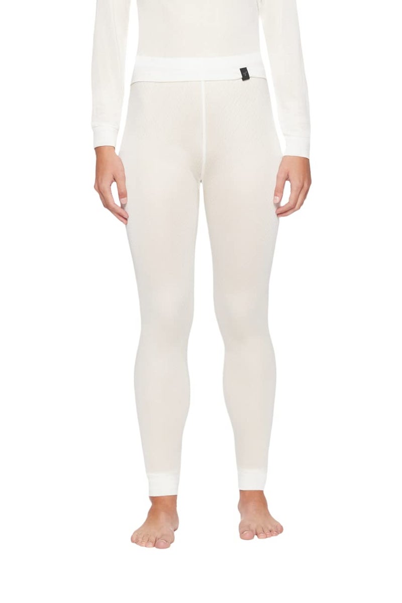 Terramar Women's Thermasilk Pointelle Pant, Natural, X-Small - Image 1