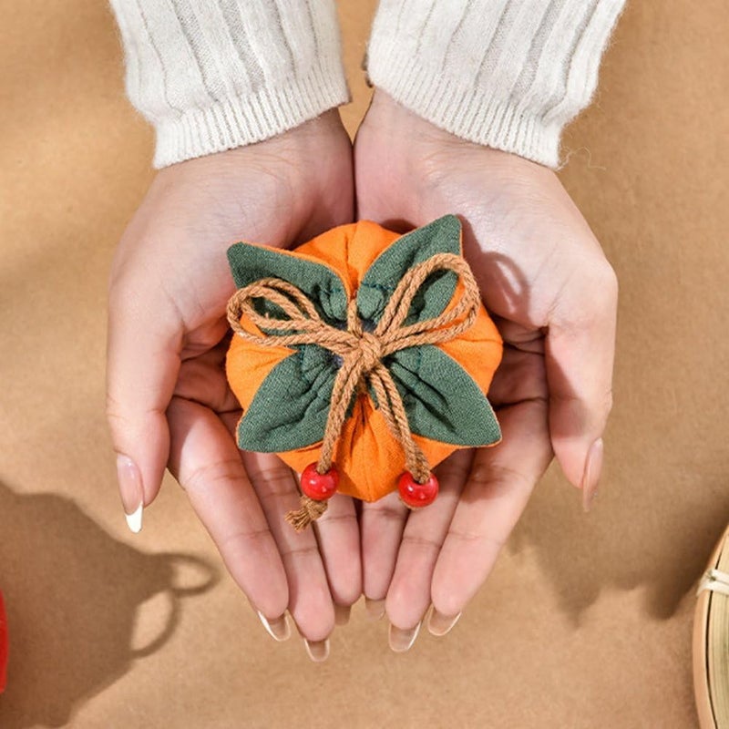 Ichinese Classical Brocade Sachets, Empty Sachet Bag Blessing Sachets Hanging Amulets with Persimmon Style for Good Fortune - Image 5