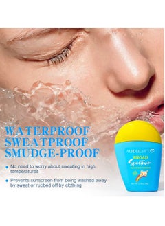 AuQuest 50g Sunscreen Cream for Face and Body SPF50+ Moisturizes and Helps Protect Skin Against Daily UVA UVB Rays Lightweight Water Sweat and Heat Resistant Broad Spectrum SPF 50 Sunscreen Cream  - Image 5